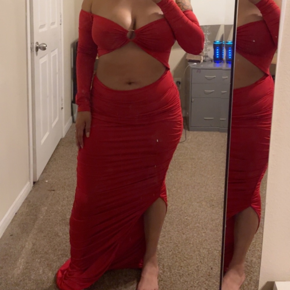 Red dress